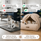 Pelsbarn Dome House Dog Bed in Boucle