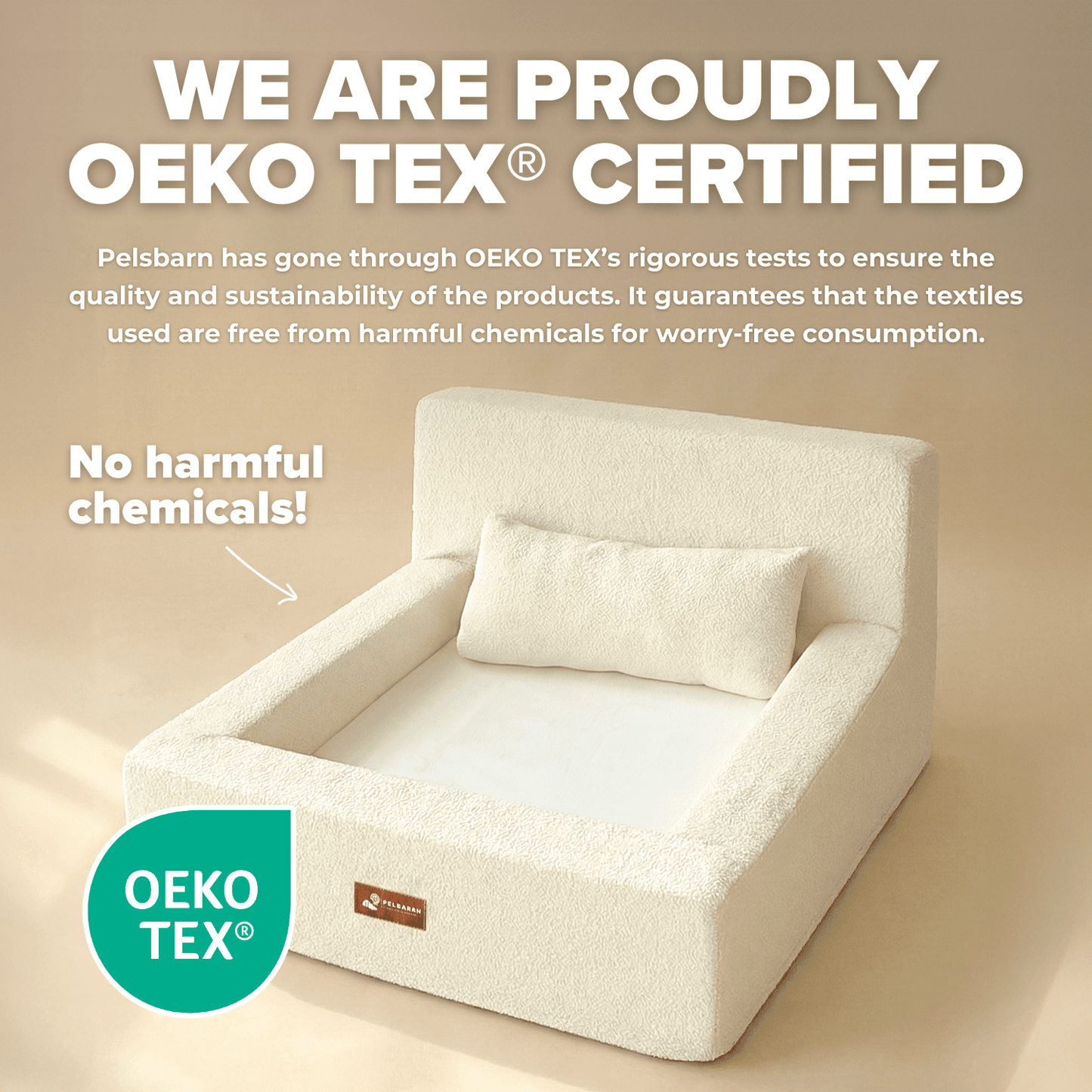 REAL orthopedic bed for dogs (including mattress and pillow)