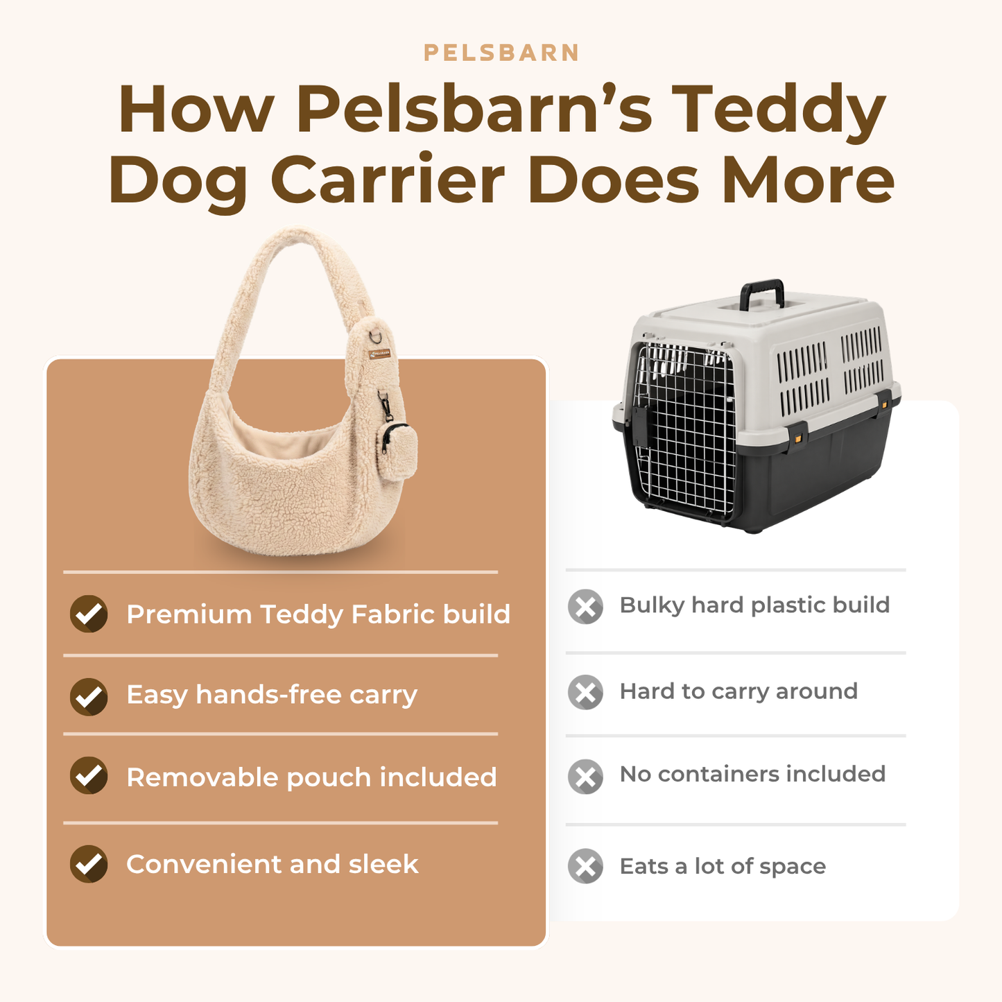 Pelsbarn Teddy Dog Carrier
