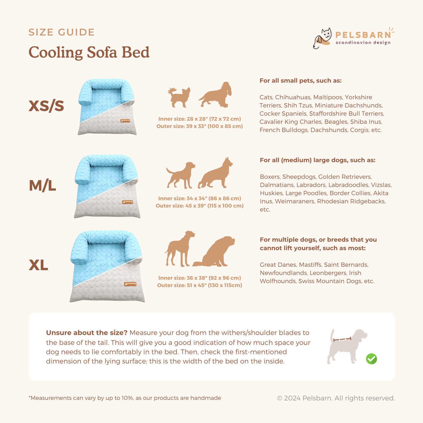 Pelsbarn Cool Down Bed (4x more cooling)