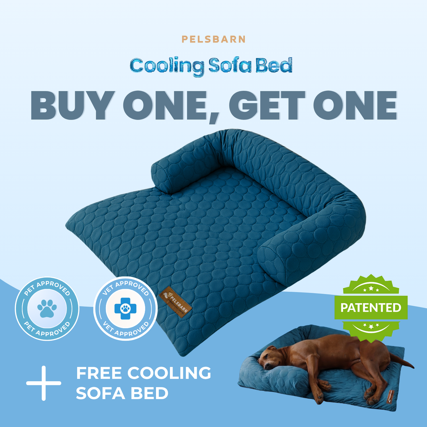 Cama de enfriamiento Pelsbarn (4 veces más efectiva)