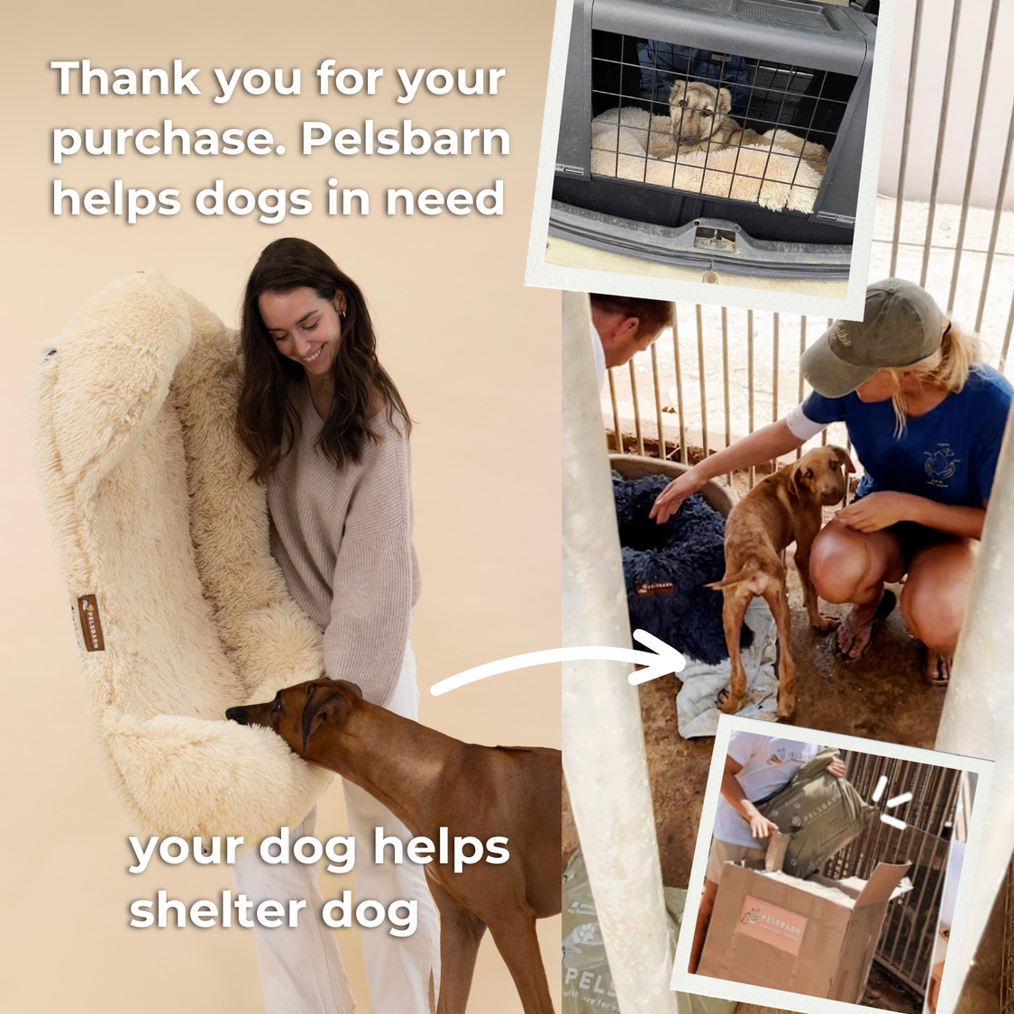 Original Pelsbarn Bed + FREE calming blanket