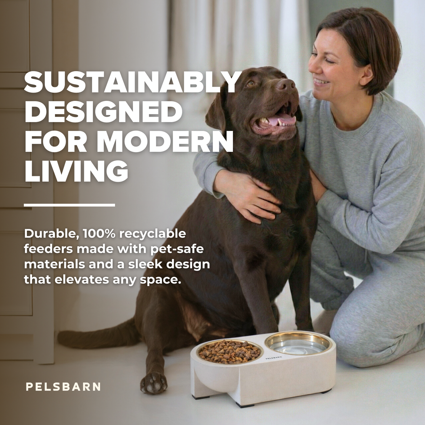 Pelsbarn Dual Dinner Bowl