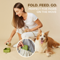 Foldable Food & Water Bowl