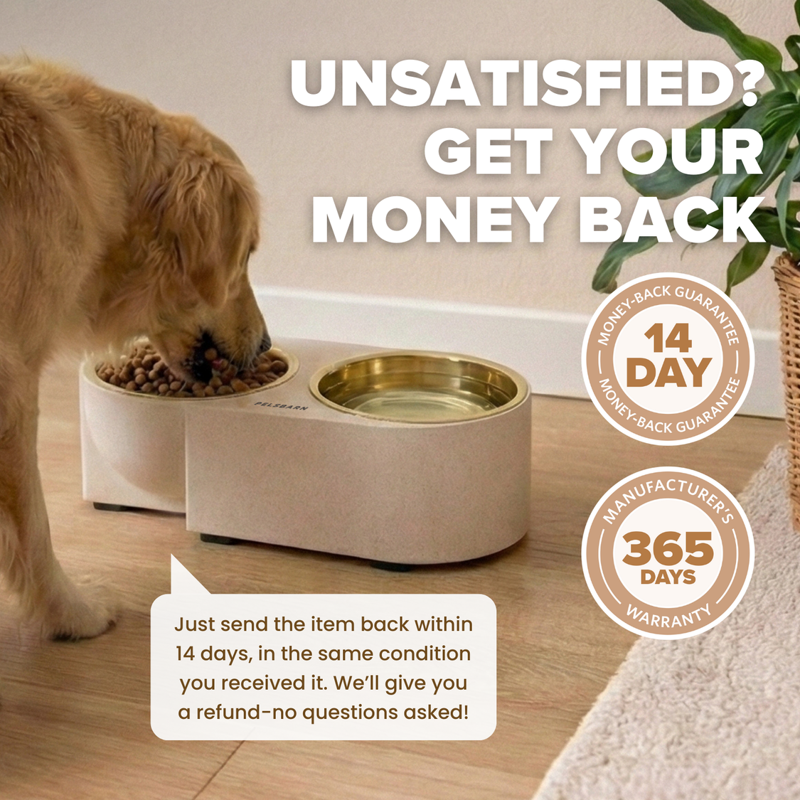 Pelsbarn Dual Dinner Bowl