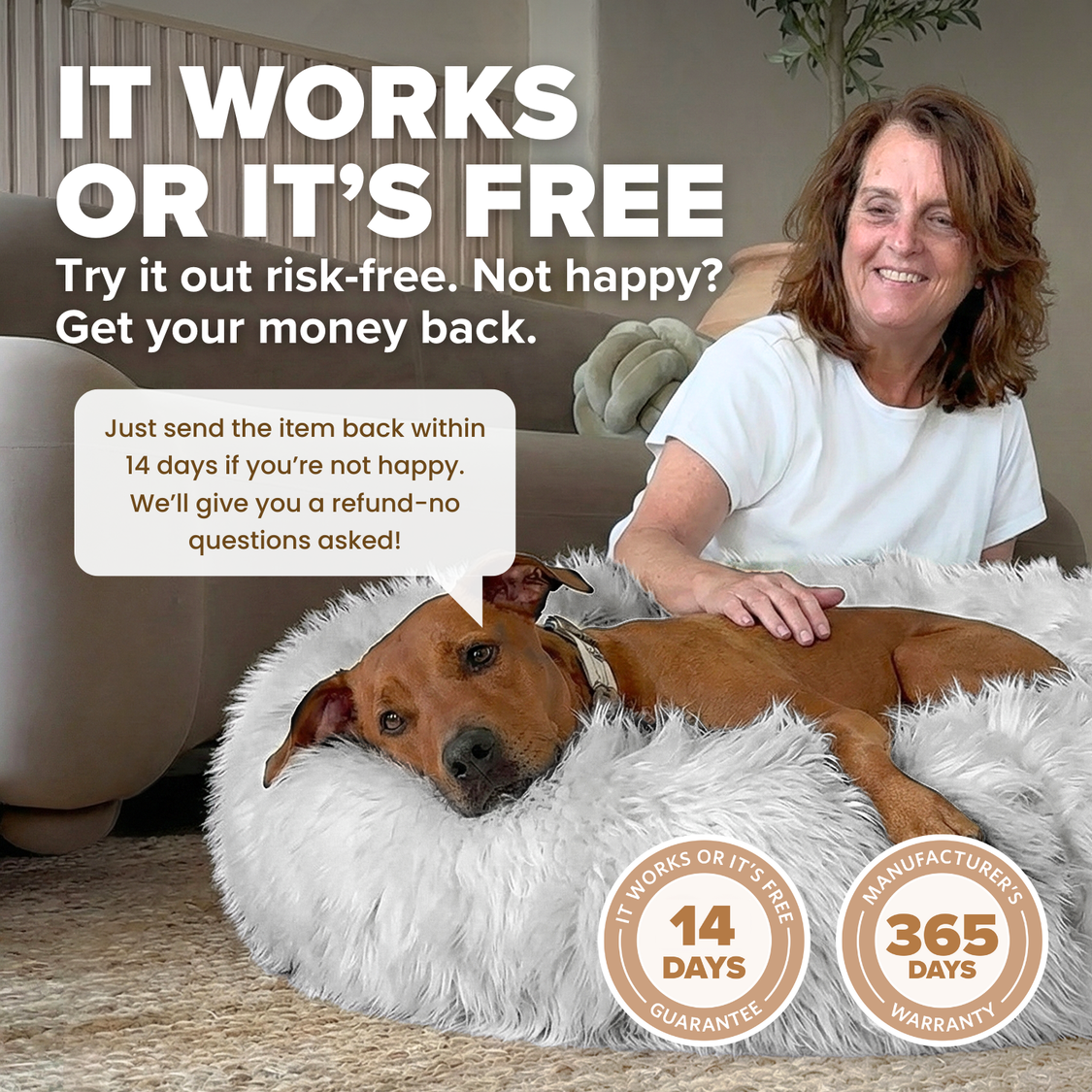 The Snugg Calming Dog Bed (1+1)