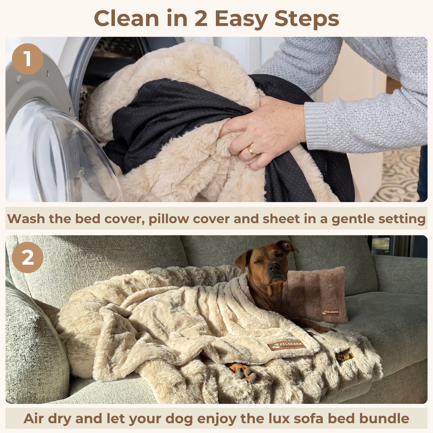Pelsbarn Luxurious Sofa Bed Bundle
