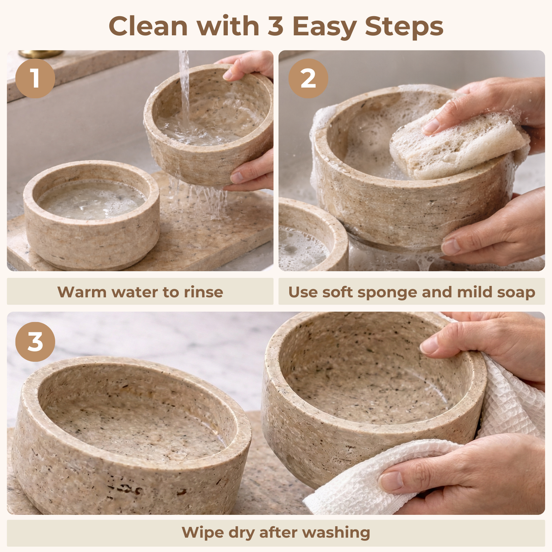 Pelsbarn Travertin Pet Bowl Set