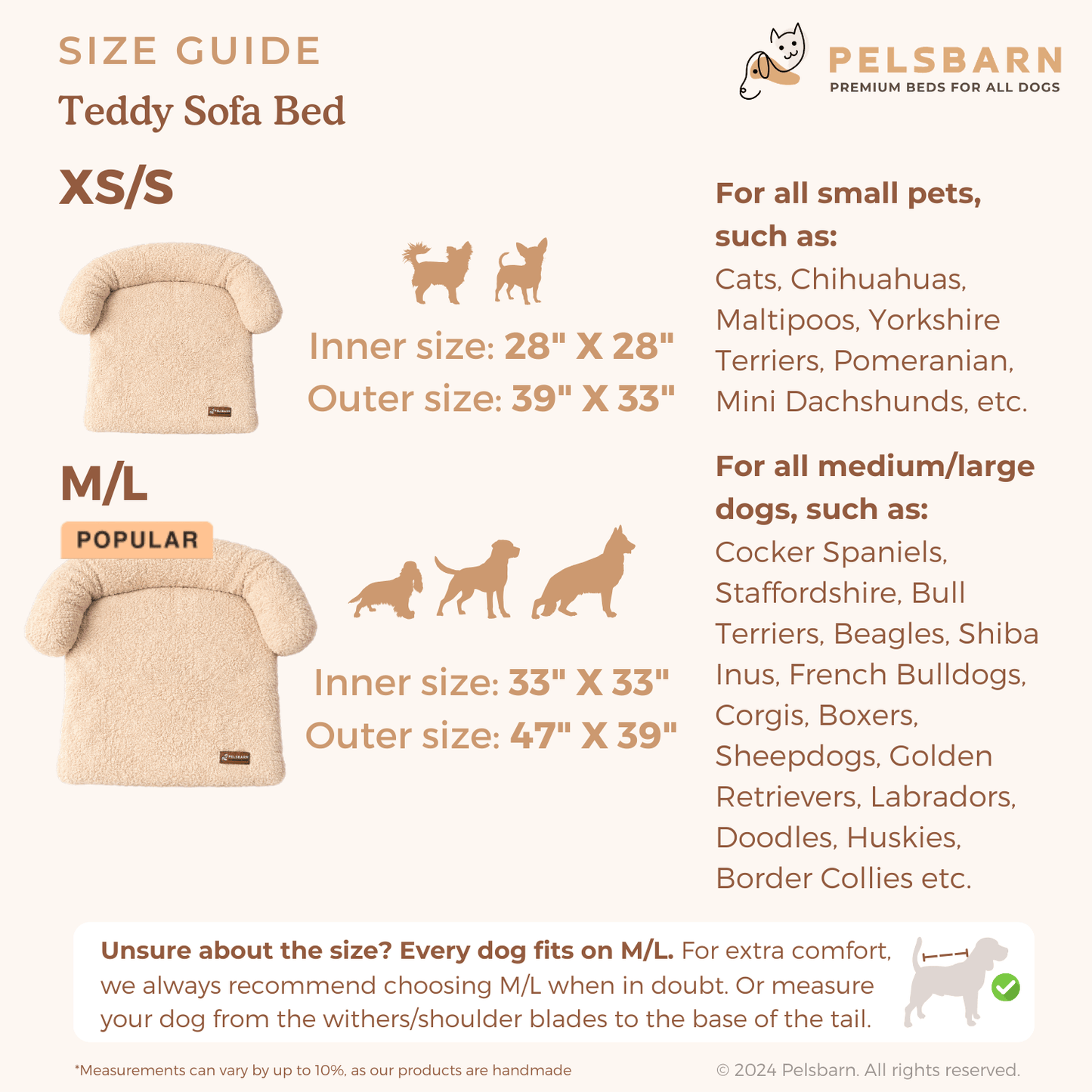 Pelsbarn Teddy Sofa Bed