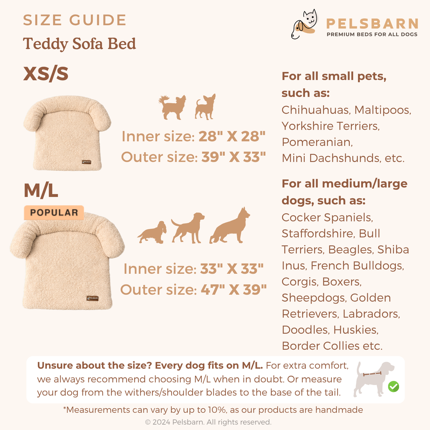 Pelsbarn Teddy Sofa Bed