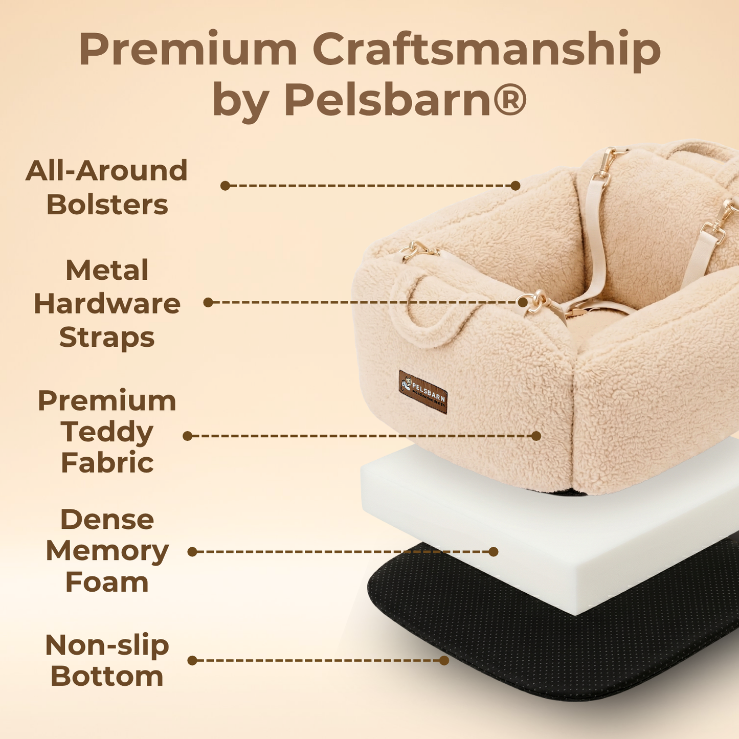 Pelsbarn Teddy Cozy Car Seat