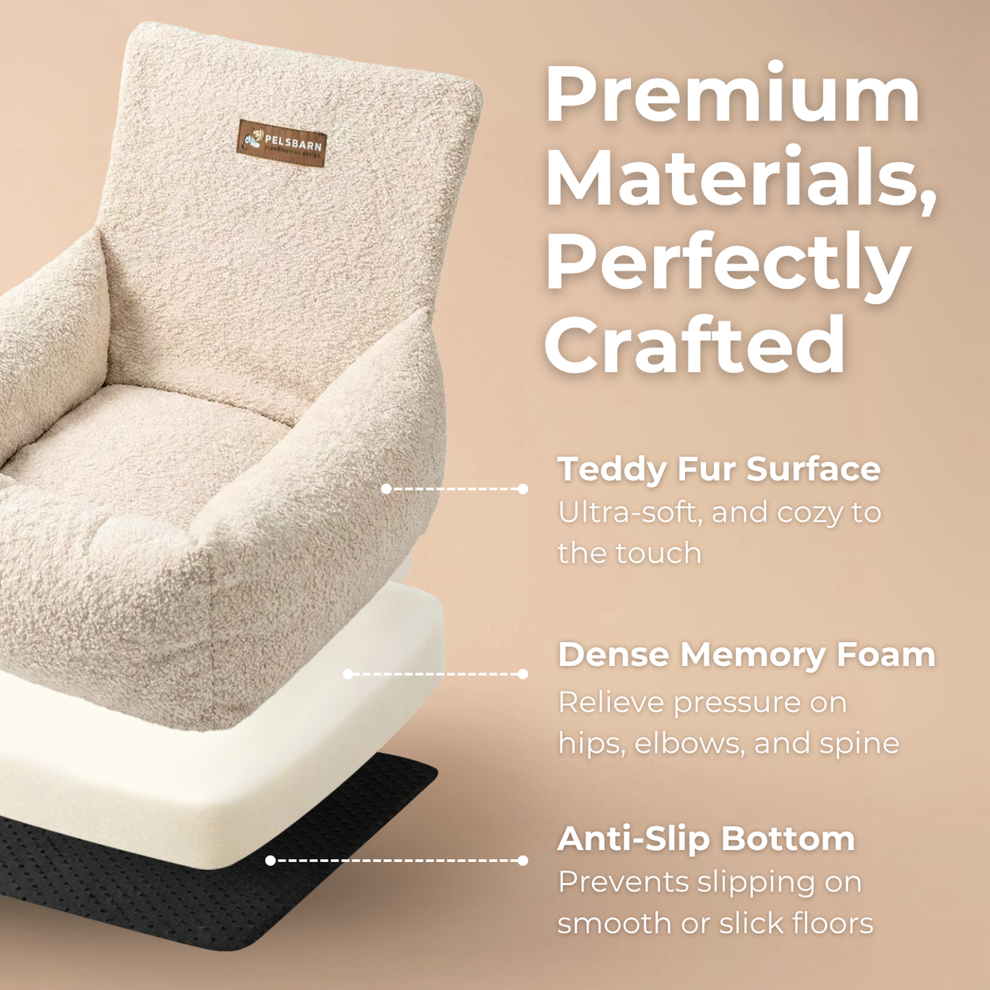 Pelsbarn Teddy Car Bed