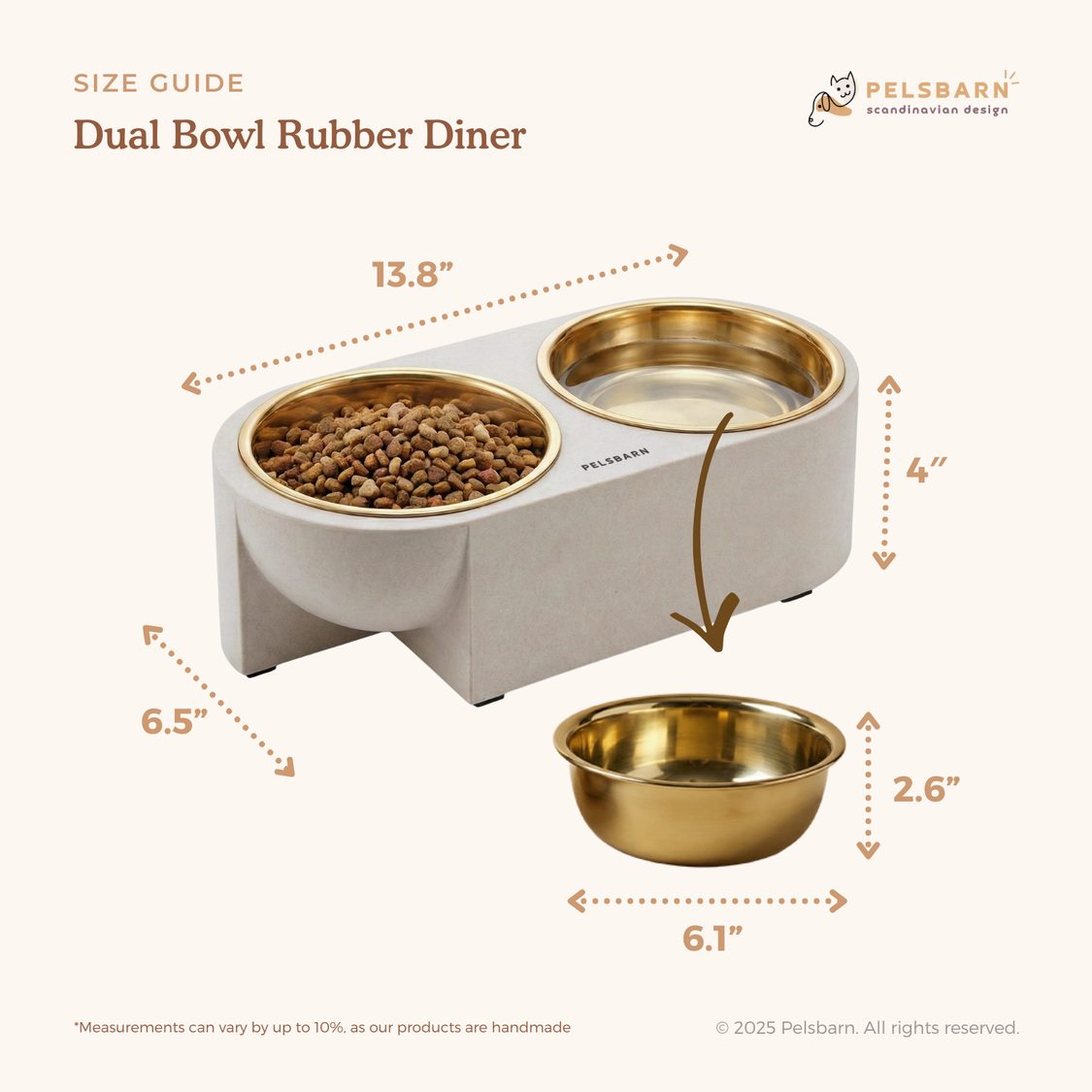 Pelsbarn Dual Dinner Bowl