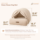 Pelsbarn Dome House Dog Bed in Boucle