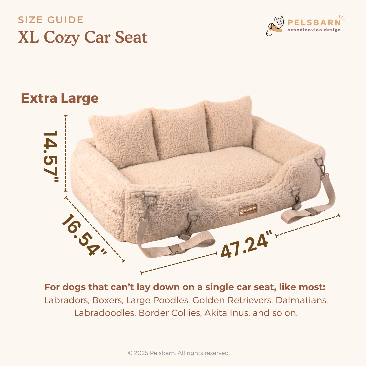 Pelsbarn Cozy Car Seat XL