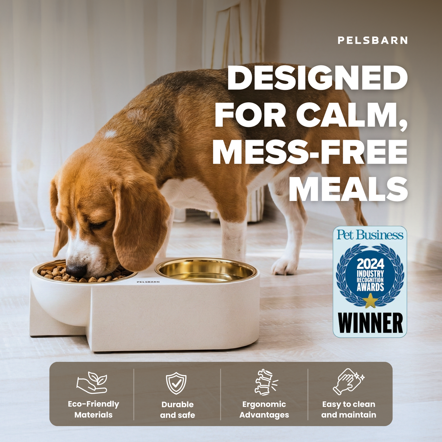 Pelsbarn Dual Dinner Bowl