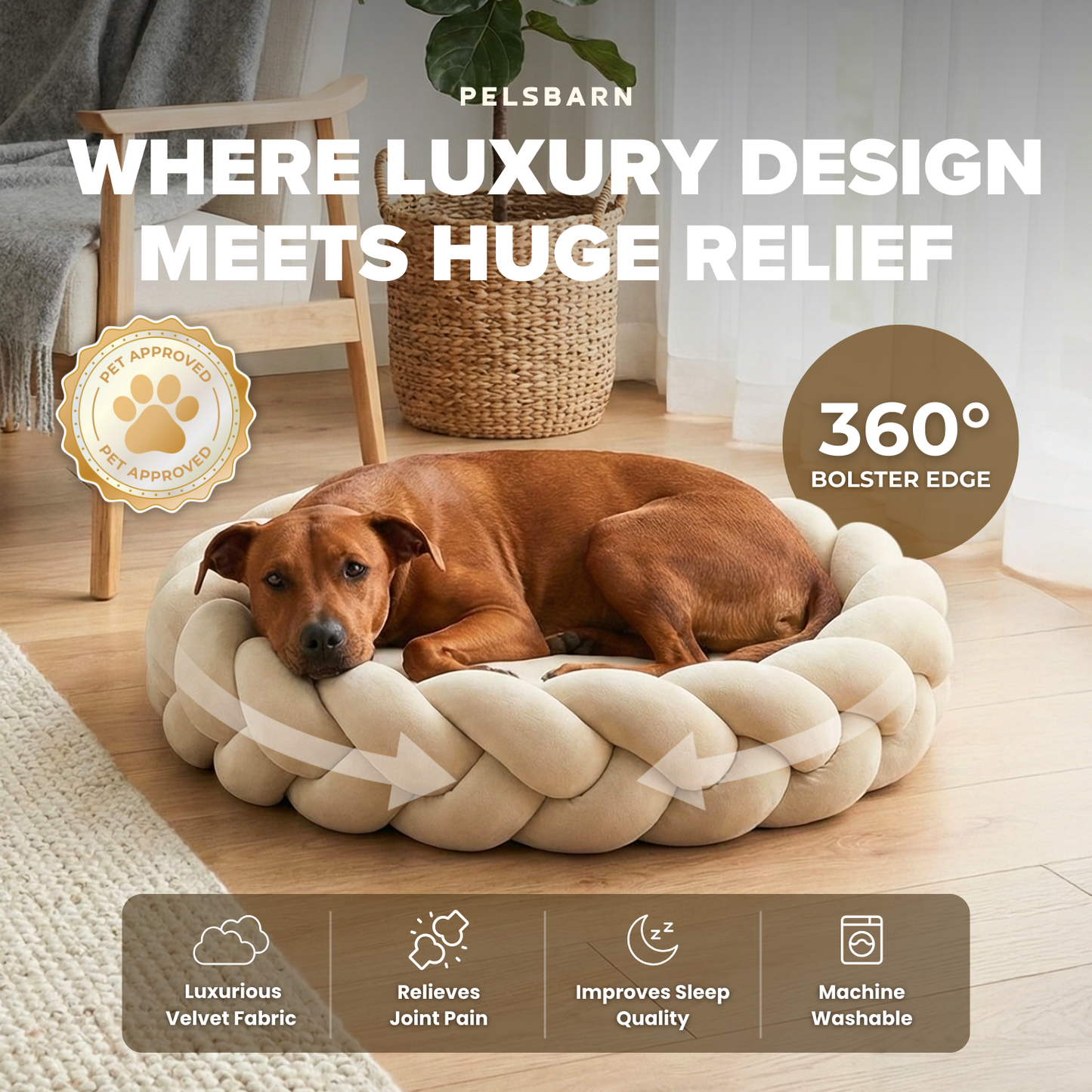 Pelsbarn Luxury Pet Bed