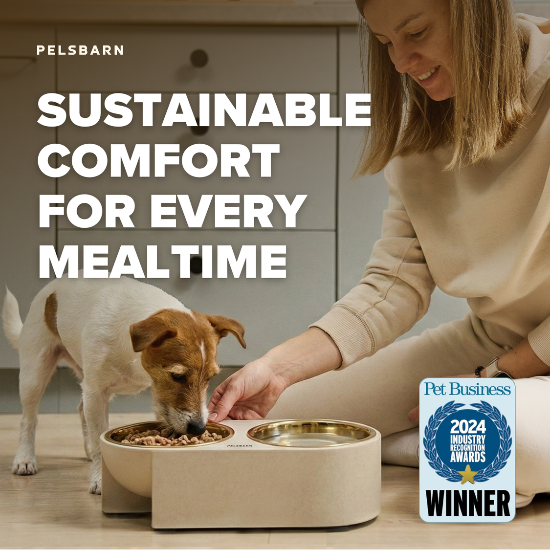 Pelsbarn Dual Dinner Bowl