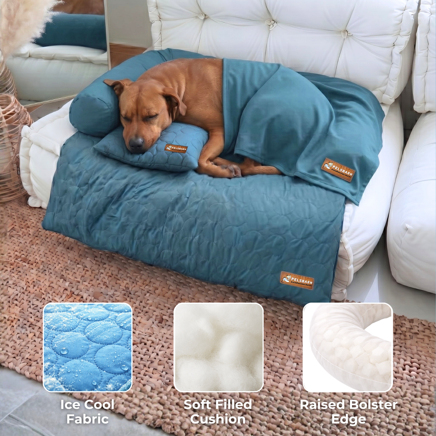 Heatrelief Cooling Dog Bed Complete Bundle