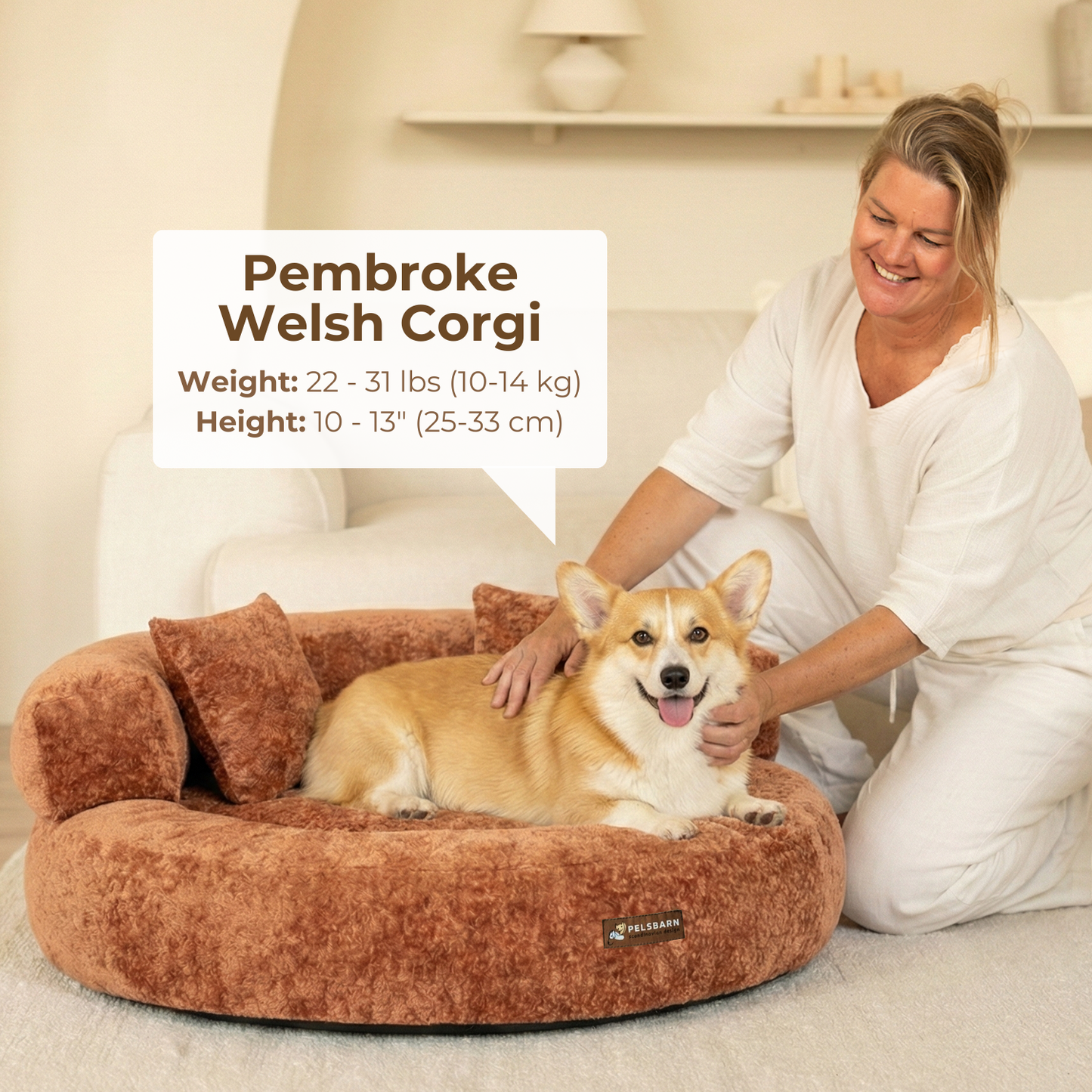Pelsbarn Diamond Velvet Bed