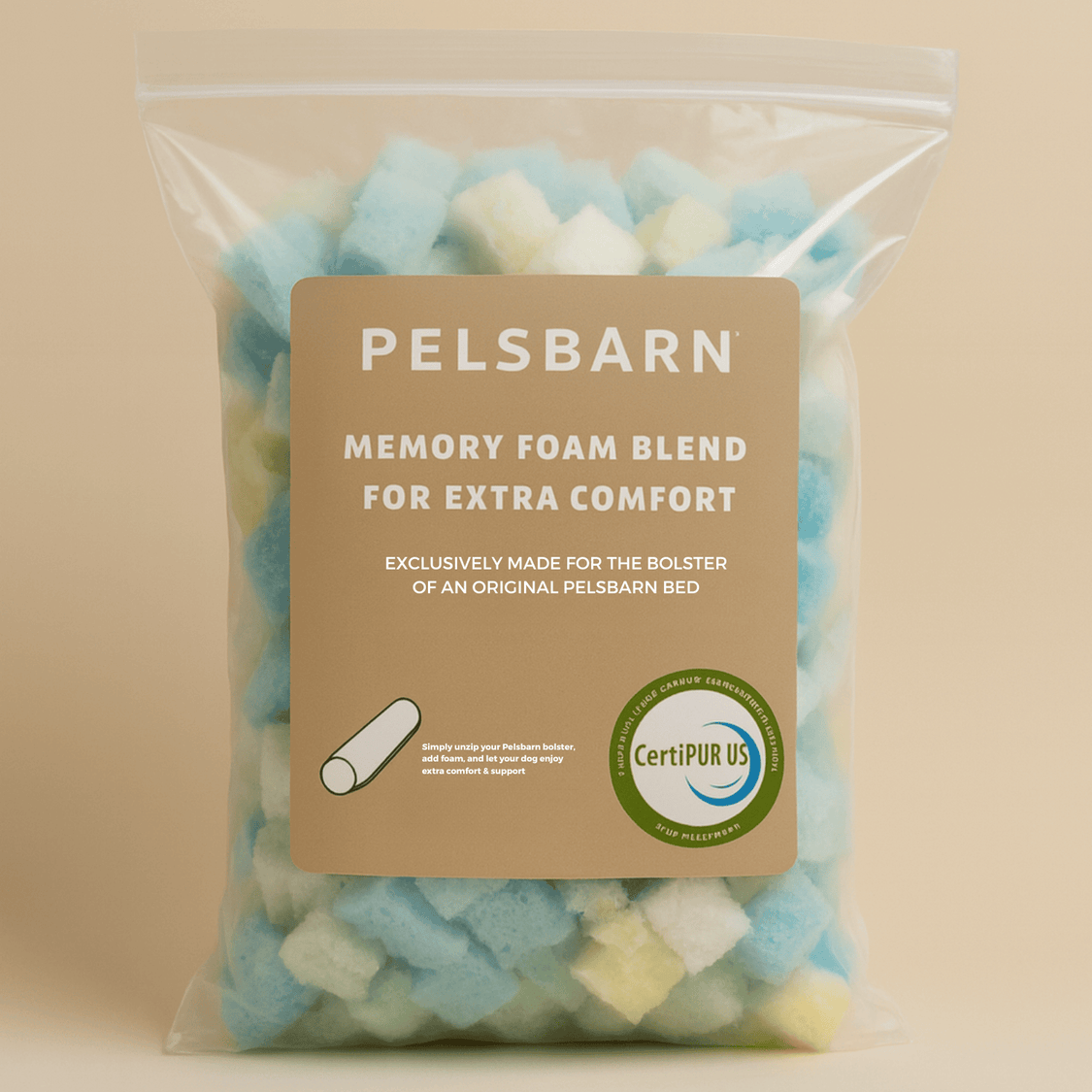 Memory Foam Blend filling for Extra Comfort