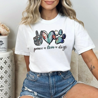 Camiseta Paz Amor Perros