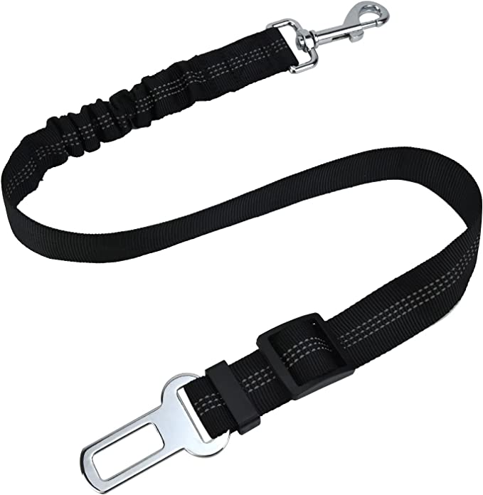 Dog Seat Belt with Elastic Bungee Buffer